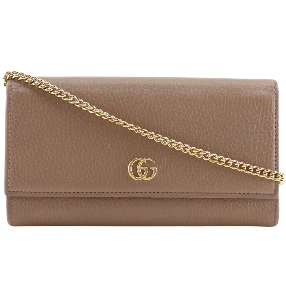 Gucci GG Marmont Continental Chain Leather